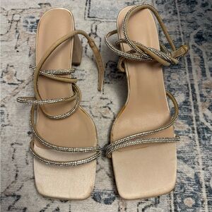 Elegant Beige Strappy Sandals